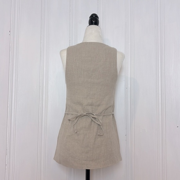 NWOT FAITHFULL THE BRAND Flax Linen Bustier Vest – Elegant & Timeless - Picture 3 of 8